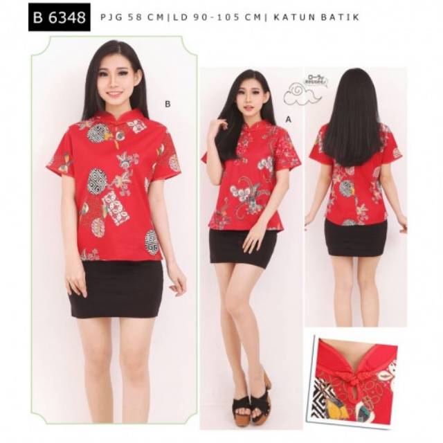 Batik Shanghai Merah