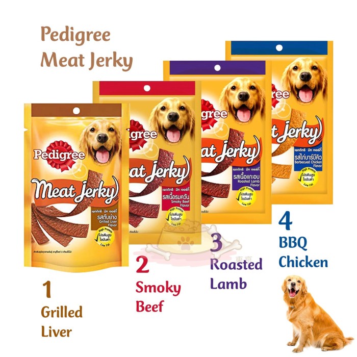 PH.Medan Pedigree Meat Jerky Strap Snack Anjing 80gr