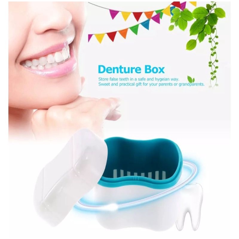 Denture Box Premium / Tempat Simpan Gigi Palsu/ Kotak Gigi Palsu