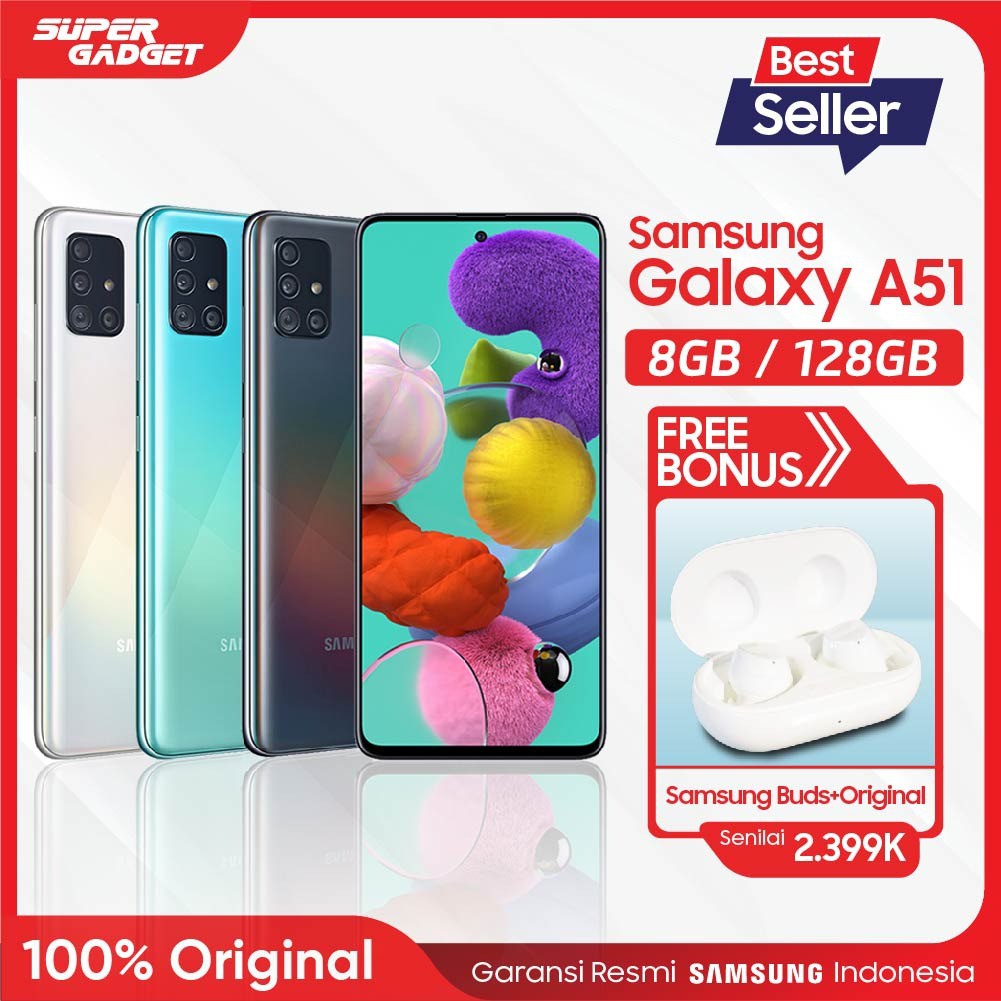 Samsung Galaxy A51 [8GB/128GB] + Samsung Galaxy Buds Plus