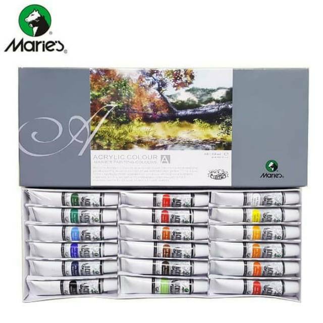 

Cat Acrylic maries 18 warna