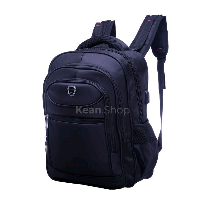 POLO GIVES 16 Inch Tas Ransel Kerja Tas sekolah Kunci Usb Port POLO Original Import + Raincover