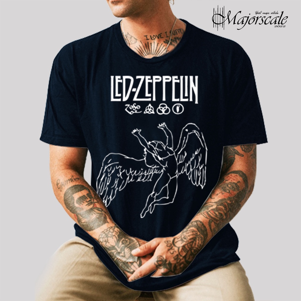 KAOS MUSIK BAND LED ZEPPELIN LOGO ORIGINAL MINORSCALE
