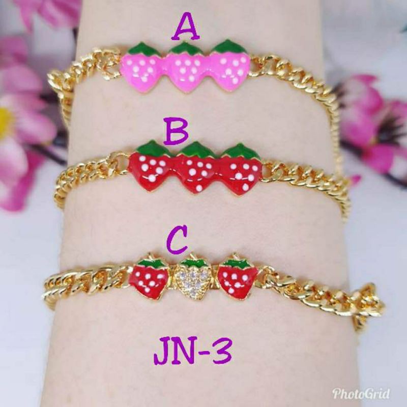 Gelang anak strawberry GRA-07 xuping lapis emas