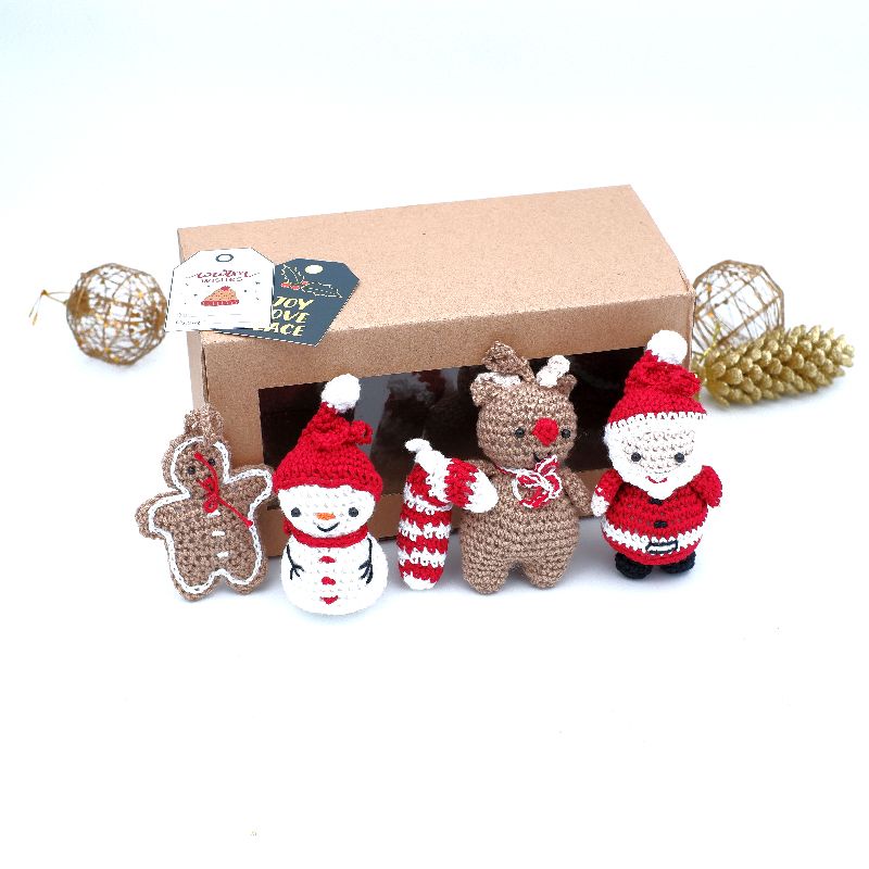 

Box Hampers Christmas Edition | Handmade Crochet Rajutan Ornamen / Hiasan Pohon Natal