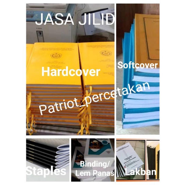 

Jilid buku Softcover, Hardcover,Jilid Binding / Lem Panas, Murah