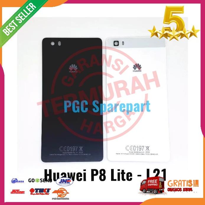 Acc Hp Original Backdoor Huawei P8 Lite Ale L21 Tutup Back Cover Door Case