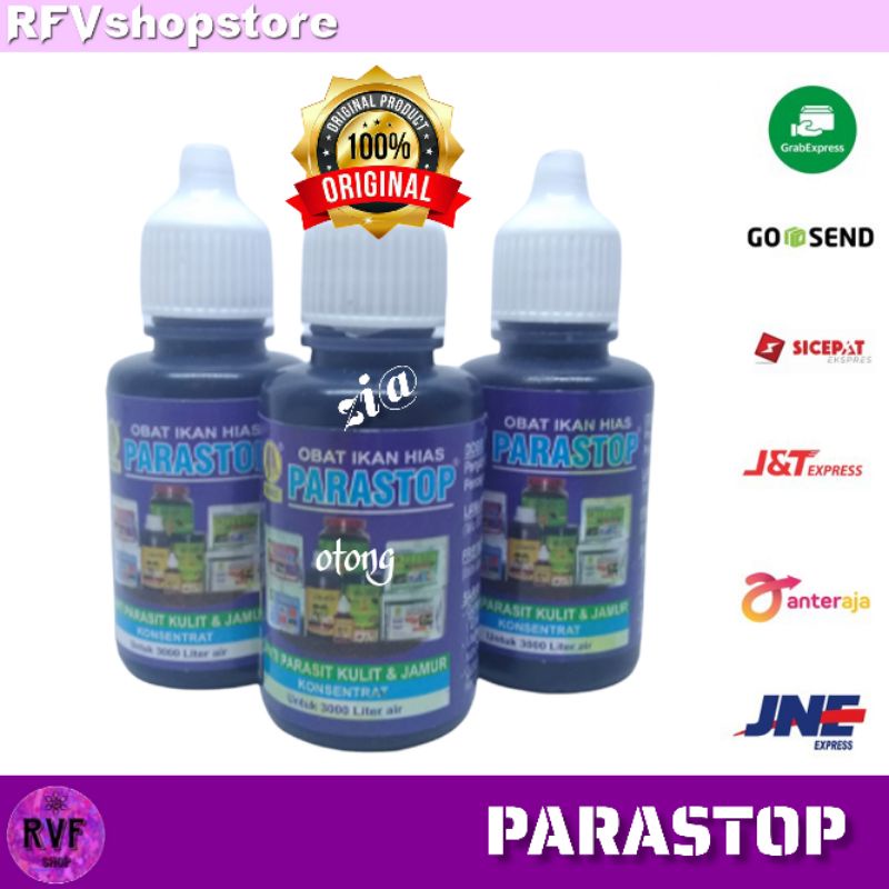 PARASTOP OBAT IKAN HIAS ANTI PARASIT KULIT DAN JAMUR murah ya
