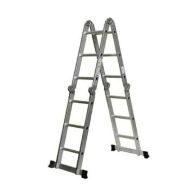 TANGGA ALUMINIUM LIPAT TANGGA STEGER SIKU KERJA TANGGA CAT FDD656ES5