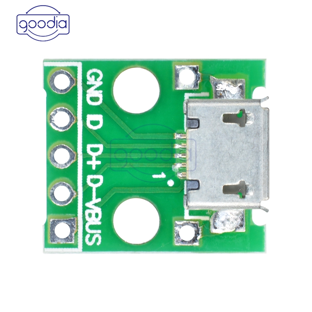✫〖ready to ship/COD〗✫ Set 2Pcs Adapter Converter Micro USB to DIP 5pin Female 2.54mm