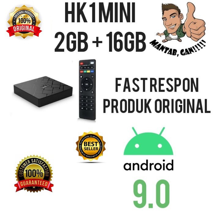 HK1 Mini Android TV Box 2GB /16GB Android 9 setingkat X96 Mini TX3 Mini