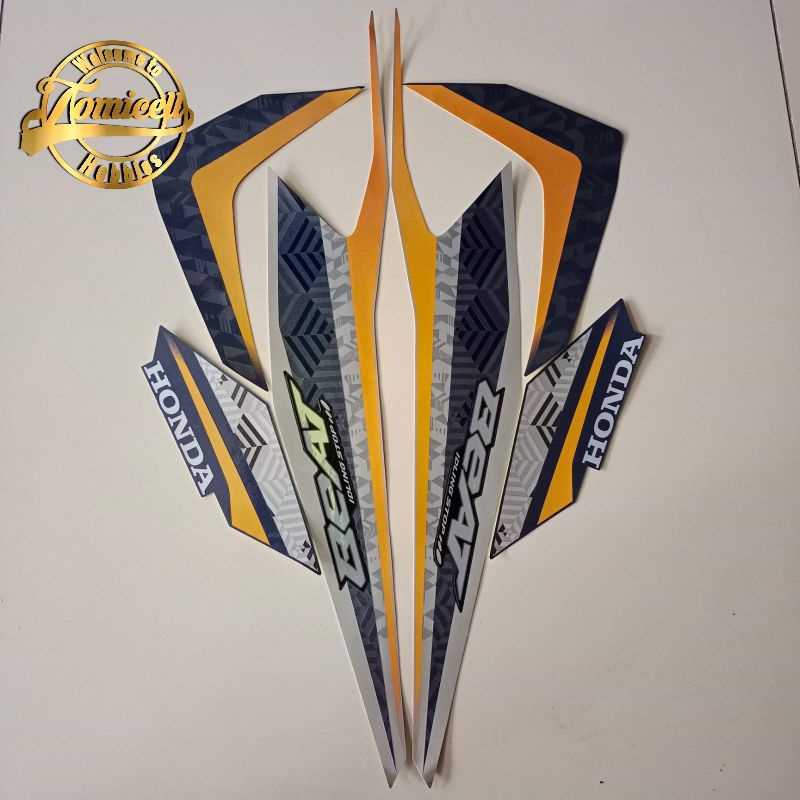 stiker striping honda beat 2021 CBS iss deluxe list motor standar