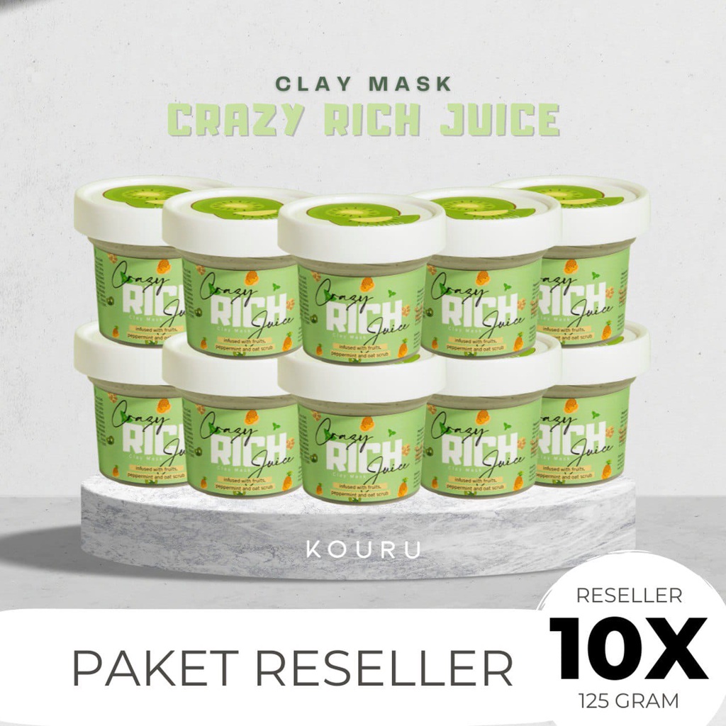 KOURU [SPECIAL PACKAGE] Crazy Rich Juice Clay Mask 10pcs - var 100gr