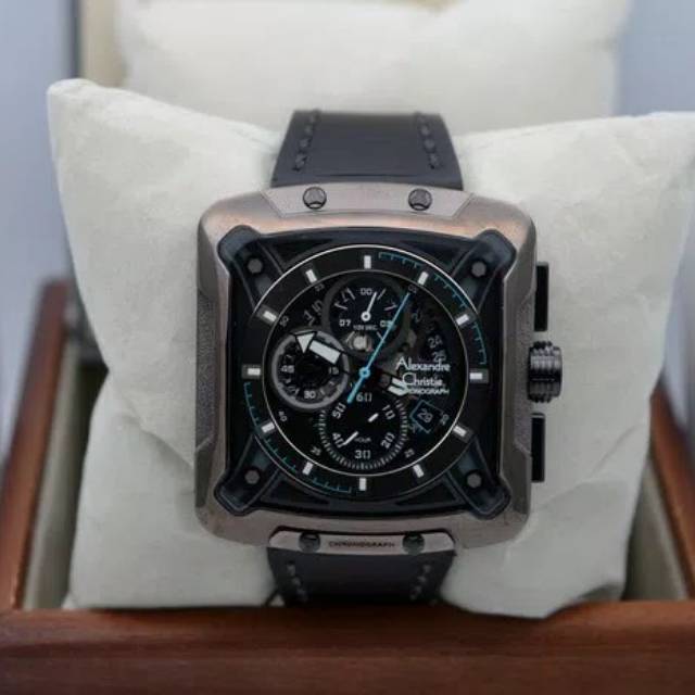 JAM TANGAN PRIA ALEXANDRE CHRISTIE AC 3030 BLACK GREY LIST BLUE ORIGINAL GARANSI RESMI 1 TAHUN