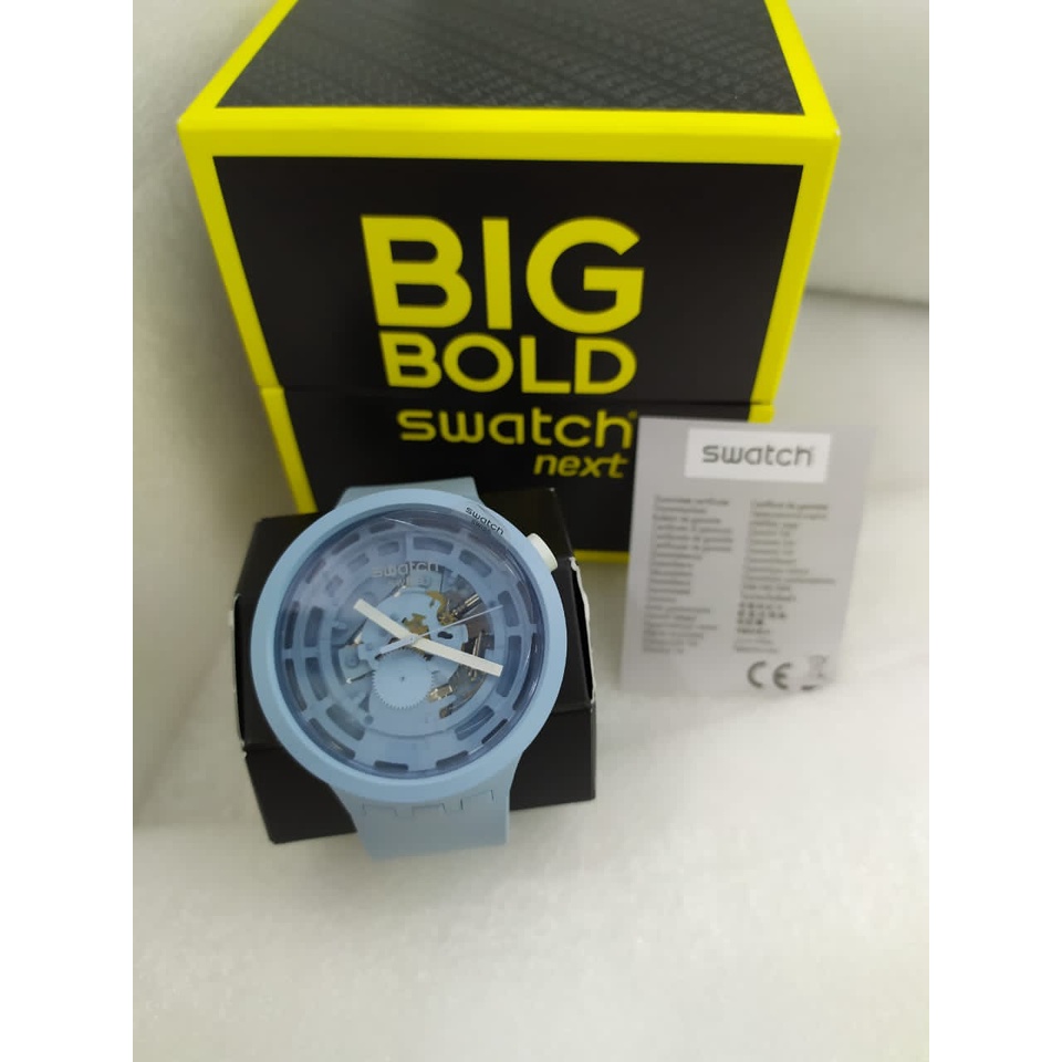 JAM TANGAN PRIA/WANITA SWATCH SB03N100 C-BLUE  ORIGINAL