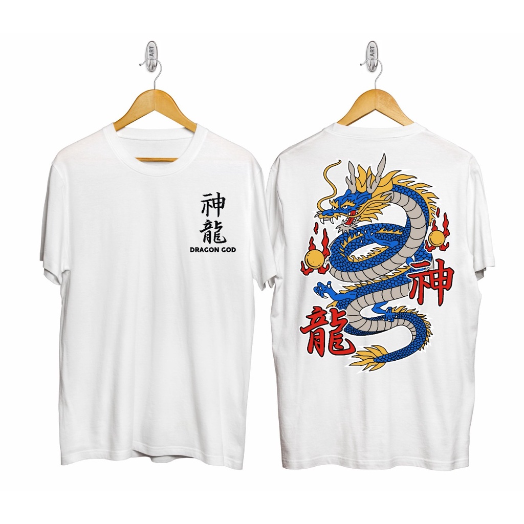 Kaos murah Kaos distro murah baju  distro pria t-shirt murah combed30s DRAGON GOD