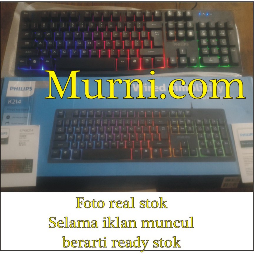 Keyboard gaming mechanical PHILIPS K214 BACKLIGHT RGB