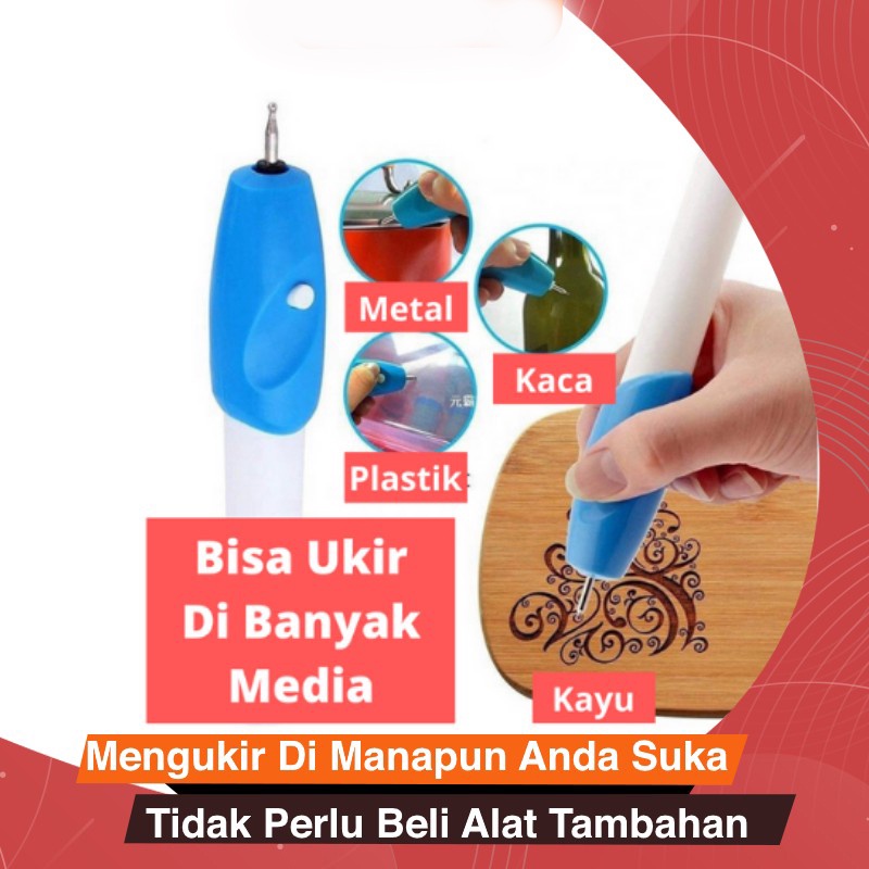 Engrave it Original 100%  Pulpen Ukir Elektrik  Pen Alat Ukir Original