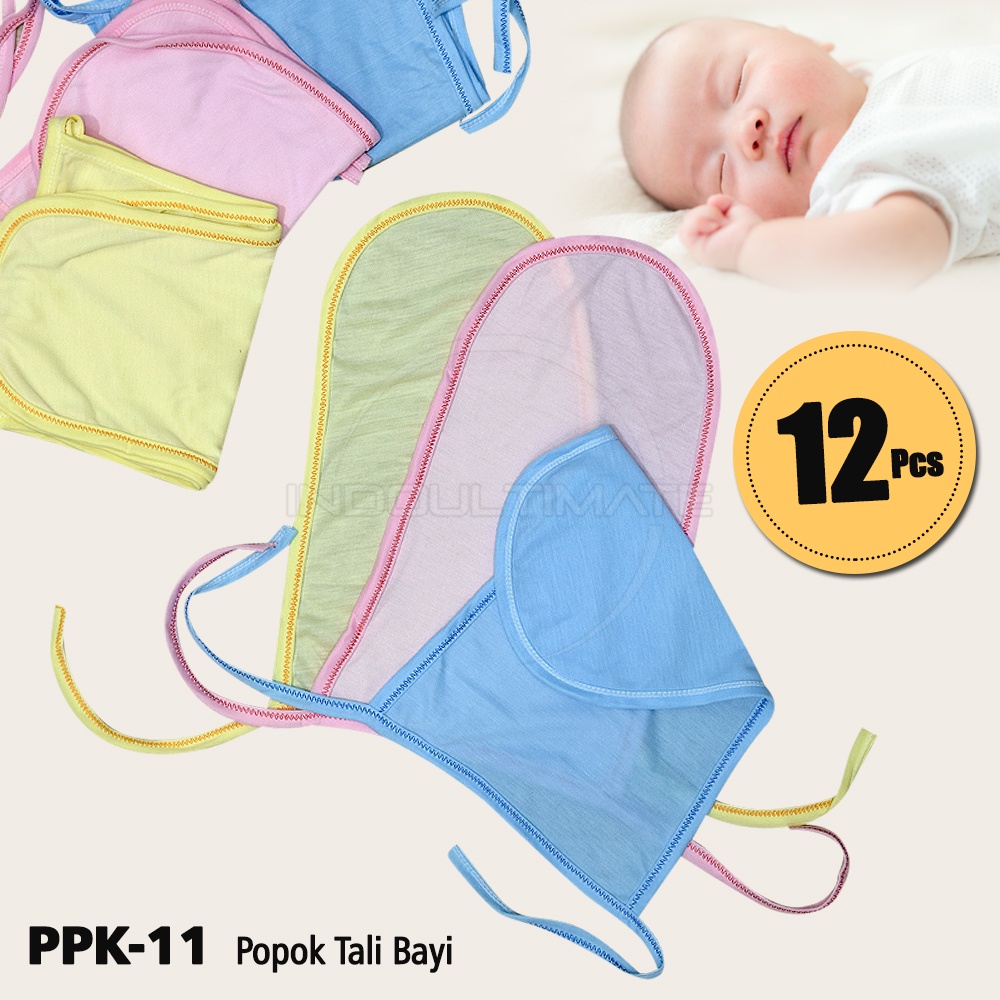 12PCS Popok Bayi Katun SNI Popok Tali Bayi Baru Lahir 1 Lusin PPK-11 Perlengkapan Bayi New Born RANDOM