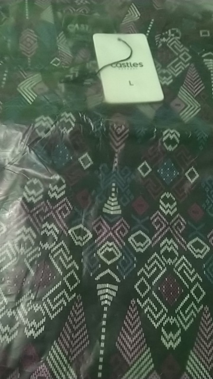 (bisa Seragaman) Babedo Kemeja Batik Pria Modern Motif Songket Lengan Panjang Premium Quality