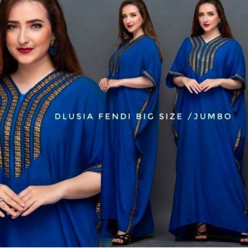 DASTER ARAB JUMBO LD 140 CM LOWO BIG SIZE BUMIL BUSUI FRIENDLY-Biru