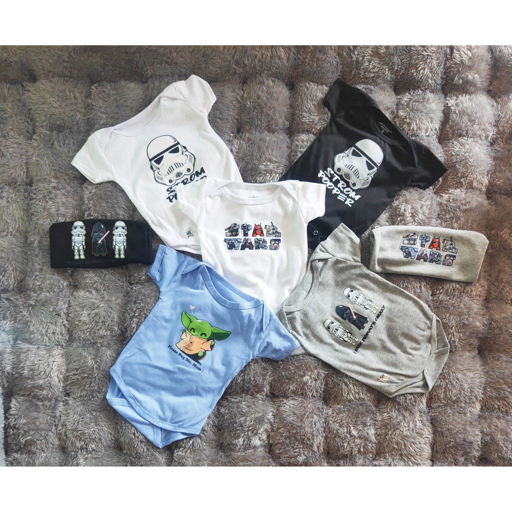 Jumper Bayi 0-6 bulan motif Star Wars