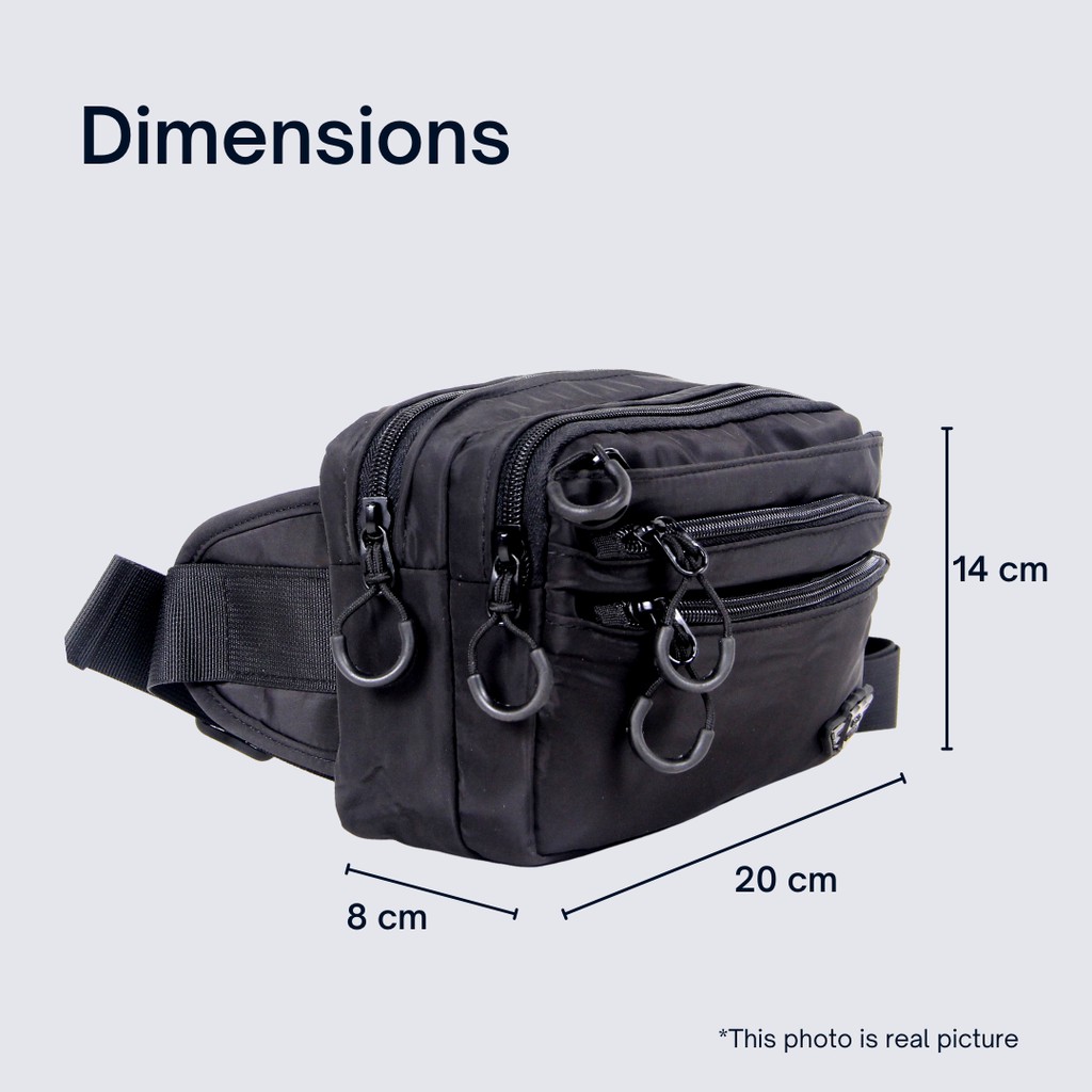 Tas Pinggang Pria - Tas Olahraga Lari Sepeda Fitness - Waistbag POLO HUMMER