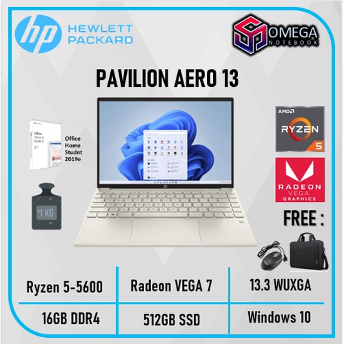 Laptop HP Pavilion AERO 13 Ryzen 5 5625U 16GB 512SSD VEGA7 W10+OHS 13.3 WUXGA IPS