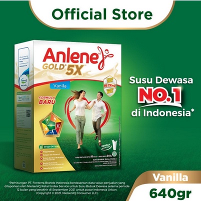 Anlene Gold Original / Vanila / Coklat 640gr/ Toko Makmur Online