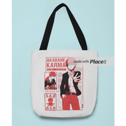 Tote Bag Kanvas KARMA AKABANE