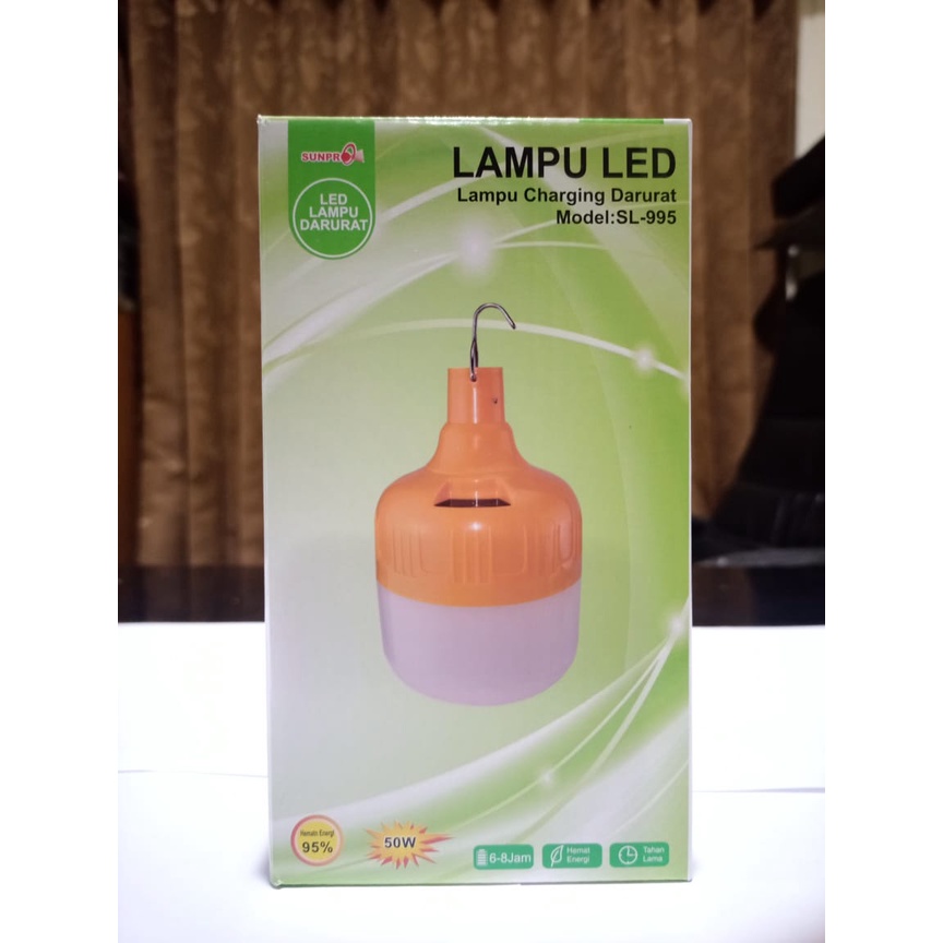 Lampu emergency Led Sunpro 50W Terbaik SL-995 / Camping