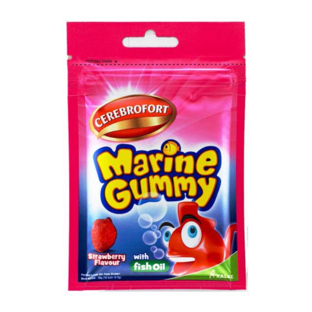 

CEREBROFORT MARINE GUMMY GRAPE DAN STRAWBERRY FLAVOR SACHET