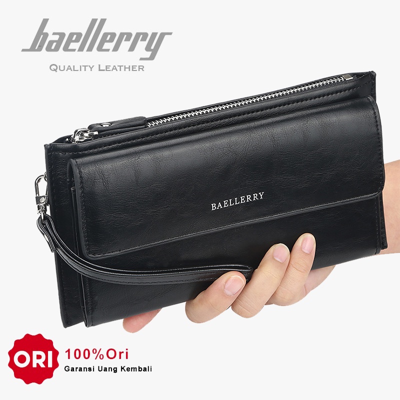 BAELLERRY S5518 Clutch Pria Bahan Kulit PU Leather Premium WATCHKITE WKOS