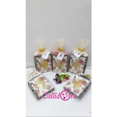 Souvenir tahlilan sajadah turkey dan buku yasin custom/40hari mengenang/haul hampers