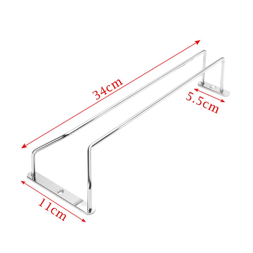 Solighter Wine Glass Holder Bar Stand Bawah Kabinet Rak Gantung