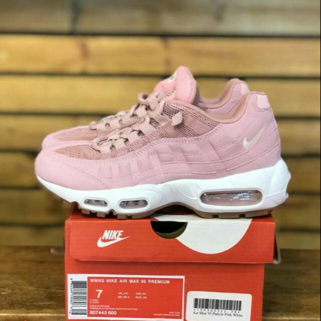 nike air max 95 pink and white