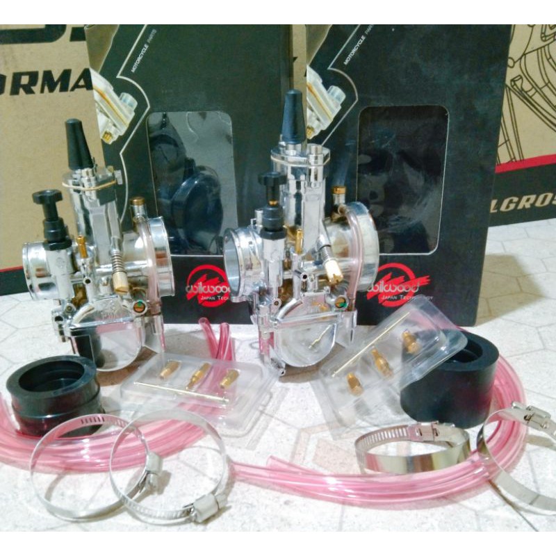 KARBU/KARBULATOR PWK KOTAK ORIGINAL WILWOOD CROME 28/32 KARBU KOTAK WILWOOD UNIVERSAL
