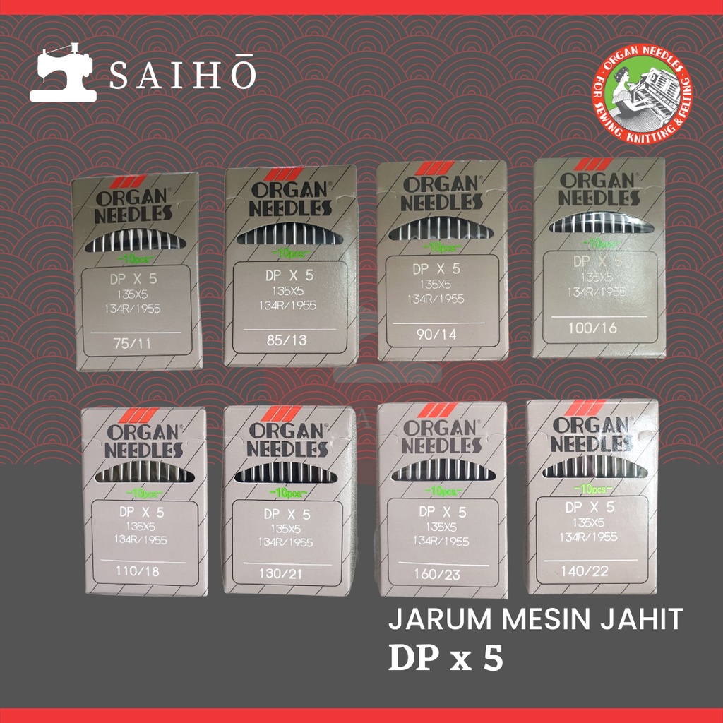 ORGAN Needle DPx5 / DP x 5 - Jarum Mesin Jahit