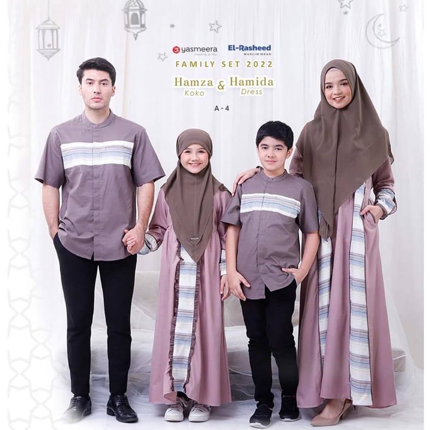 YASMEERA - READY FAMILY SET HAMZA HAMIDA / KODE A4 /SARIMBIT KELUARGA 2022/ COUPLE SERAGAMAN / SARIM