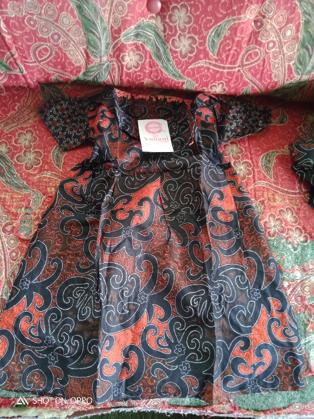Dress Anak Batik 1-10tnn S M L Xl Tg Jgks