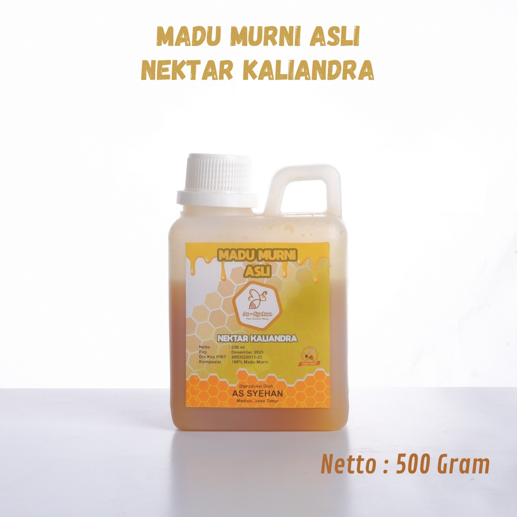 

Madu Asli Murni As-Syehan Nektar Kaliandra 500 Gram