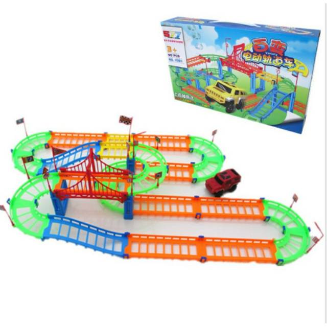 Mainan Anak Track-Track Mainan Anak Tamiya Mini Mainan Roller Coaster Anak Mainan Rel Kereta Anak