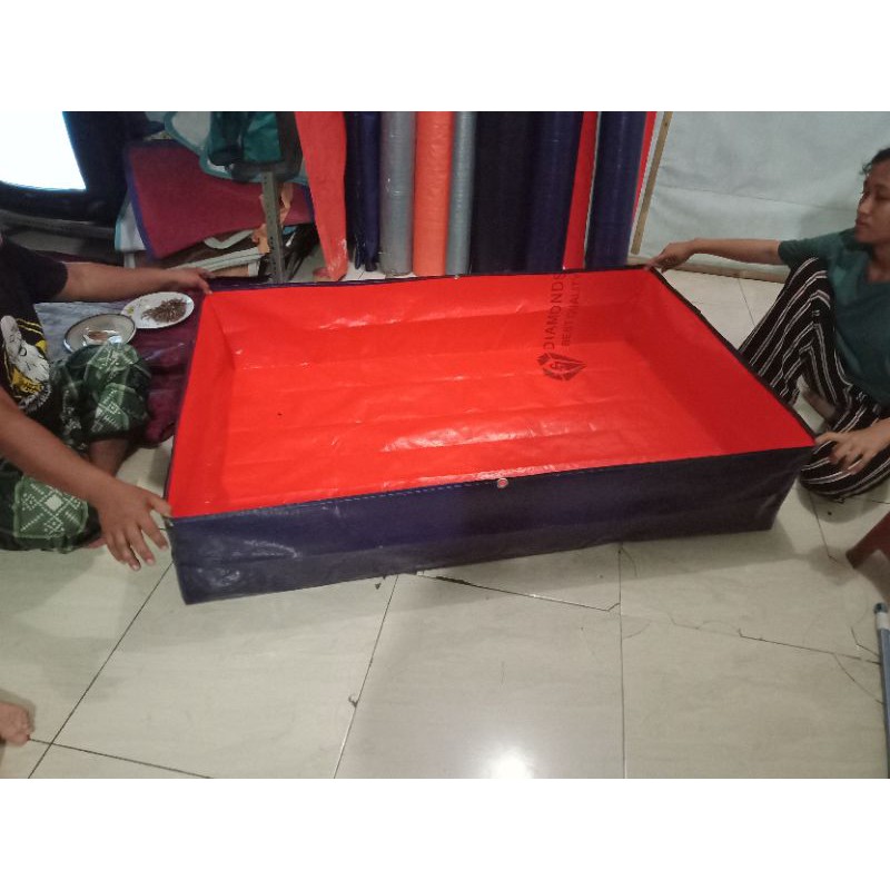 terpal kolam ikan TYPE A5 ukuran 140×100×30