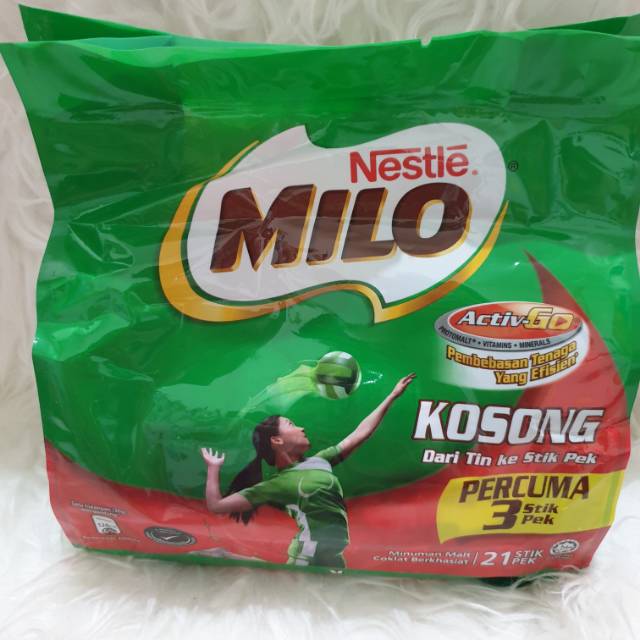 Milo kosong 21 stik malaysia