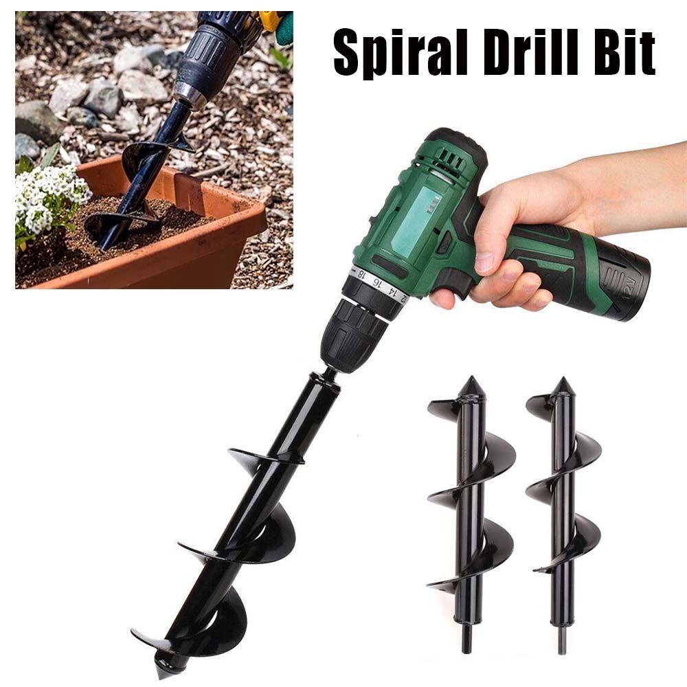 Lanfy Auger Taman Tanam Bunga Tanah Bor Perlengkapan Berkebun Power Ground Drill