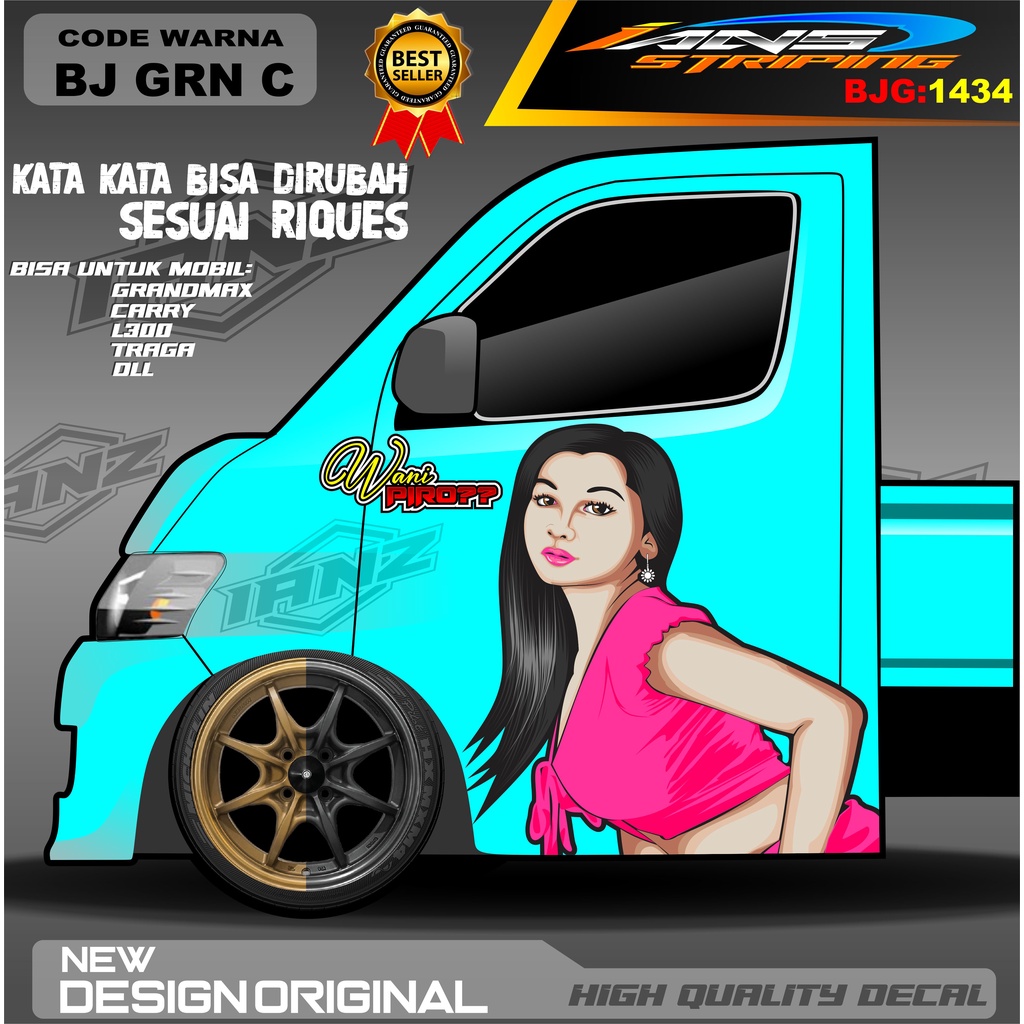 DECAL STIKER PINTU L300 / DECAL PINTU CARRY / STIKER MOBIL PICK UP