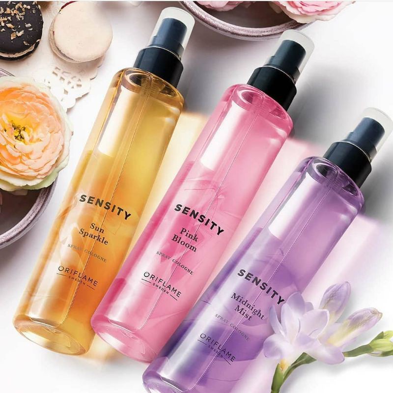 Sensity Midnight Mist Spray Cologne/Sensity Sun Sparkle Spray Cologne/Sensity Pink Bloom Spray Colog