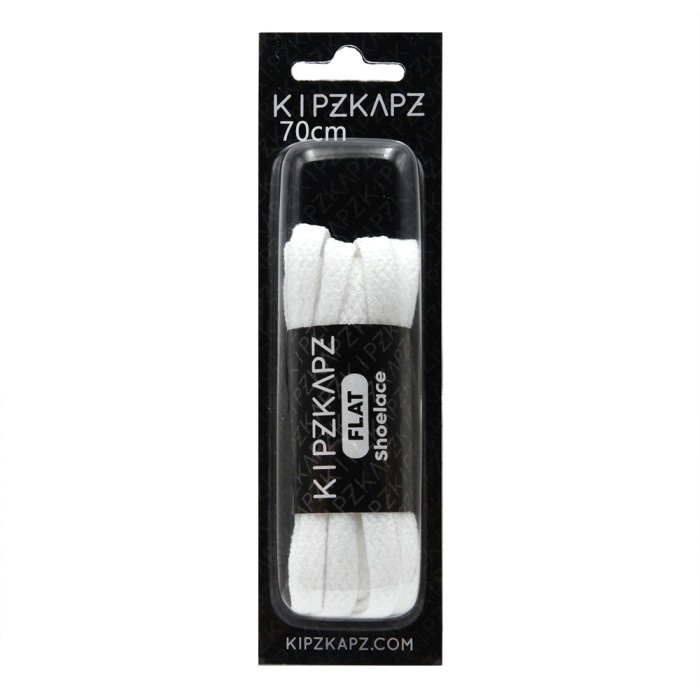 KIPZKAPZ FSP39B White - Tali Sepatu Pipih / Flat Shoelace 6mm - 70cm