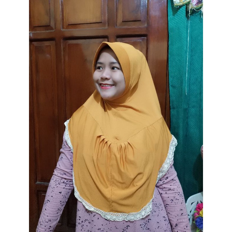 JILBAB INSTAN ORIGINAL AL FAEZYA/JILBAB SAYAP RENDA DADA/ORI AL FAEZYA BY BUNYAMIN