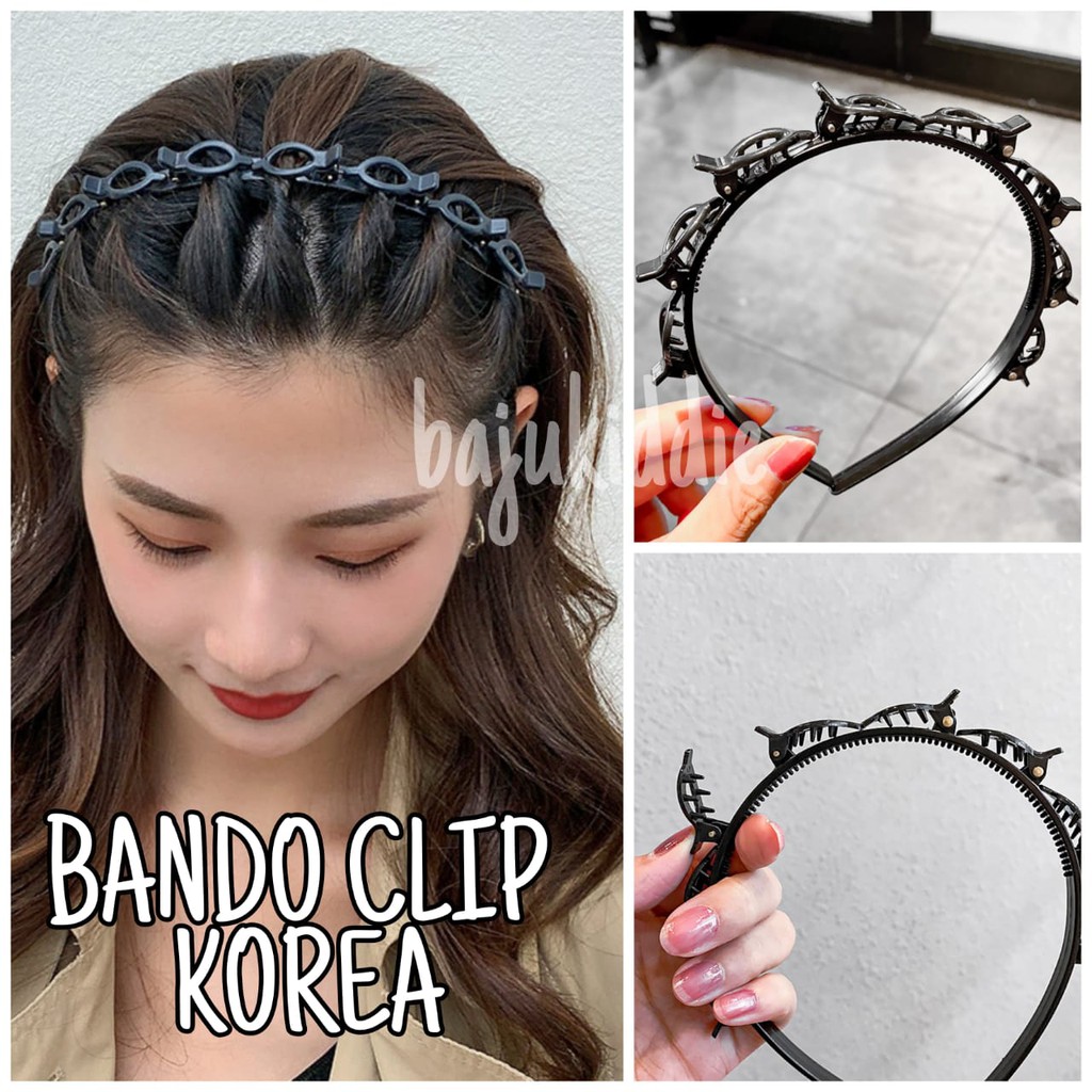 BANDO CLIP KOREA IMPOR / AKSESORIS WANITA IMPORT JEPIT PONY / BANDO FASHION KEPANG